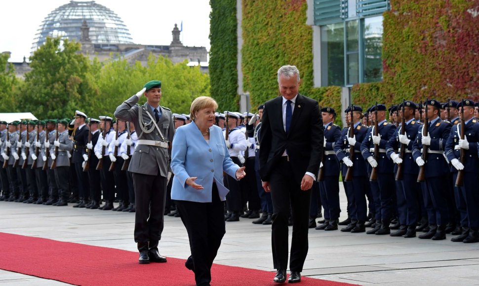 G.Nausėda ir A.Merkel