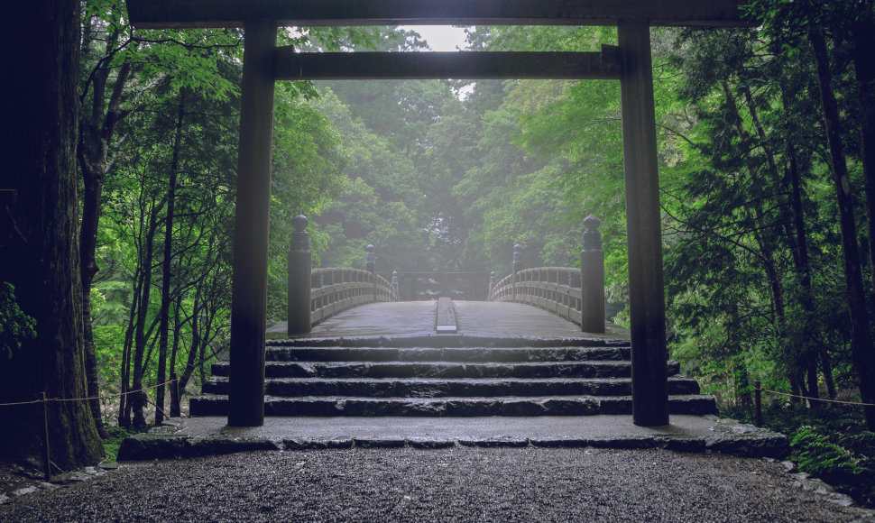 Įėjimas į šventyklą, skirtą imperatoriui Meidži