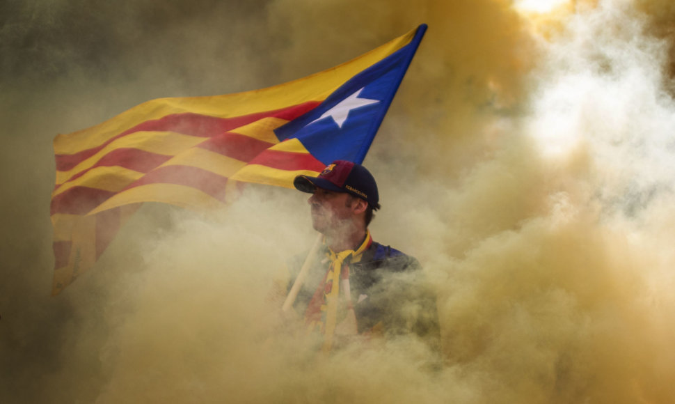 Katalonų aktyvistas Barselonoje