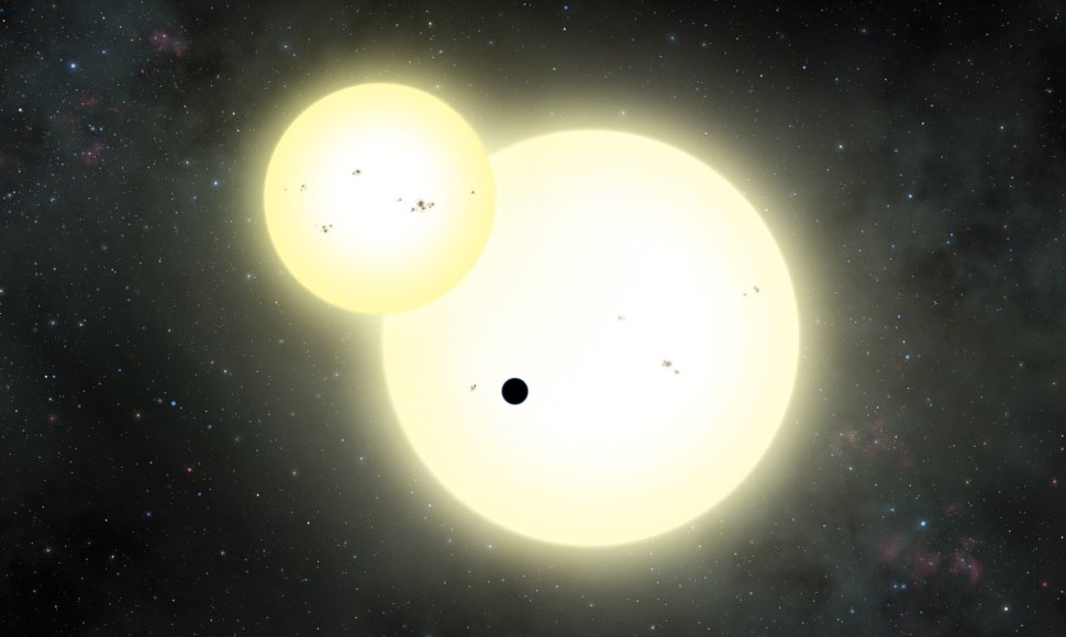 „Nasa“ atrado planetą, kuri sukasi aplink dvi saules