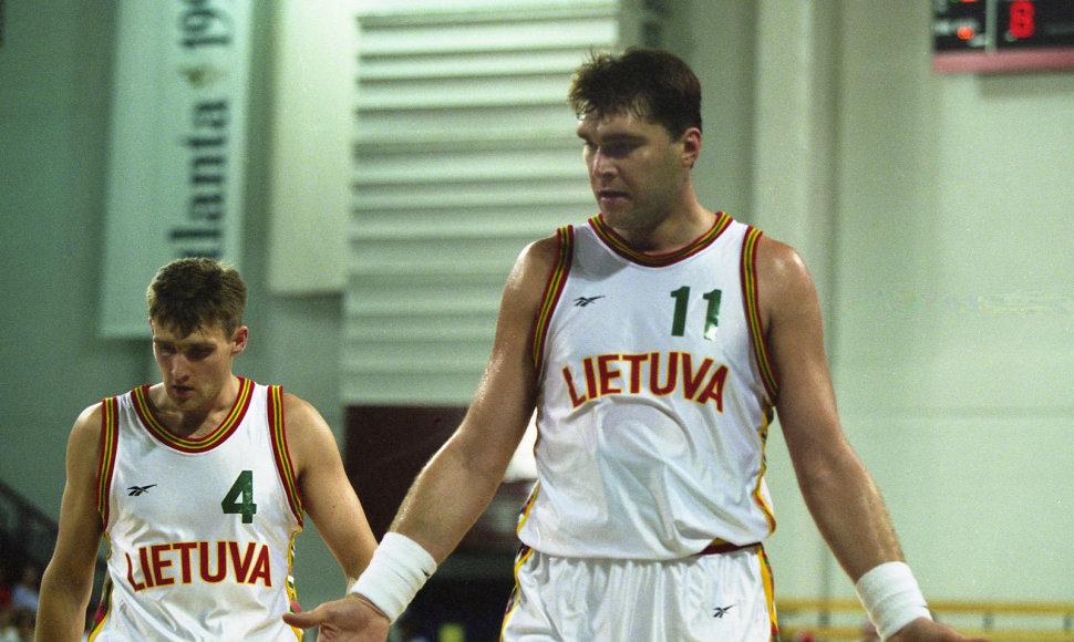 Arvydas Sabonis 1996 rugpjūtį Atlantos olimpinėse žaidynėse