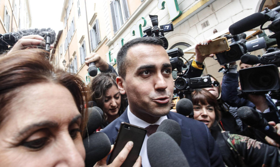 „Penkių žvaigždžių judėjimo“ lyderis Luigi Di Maio