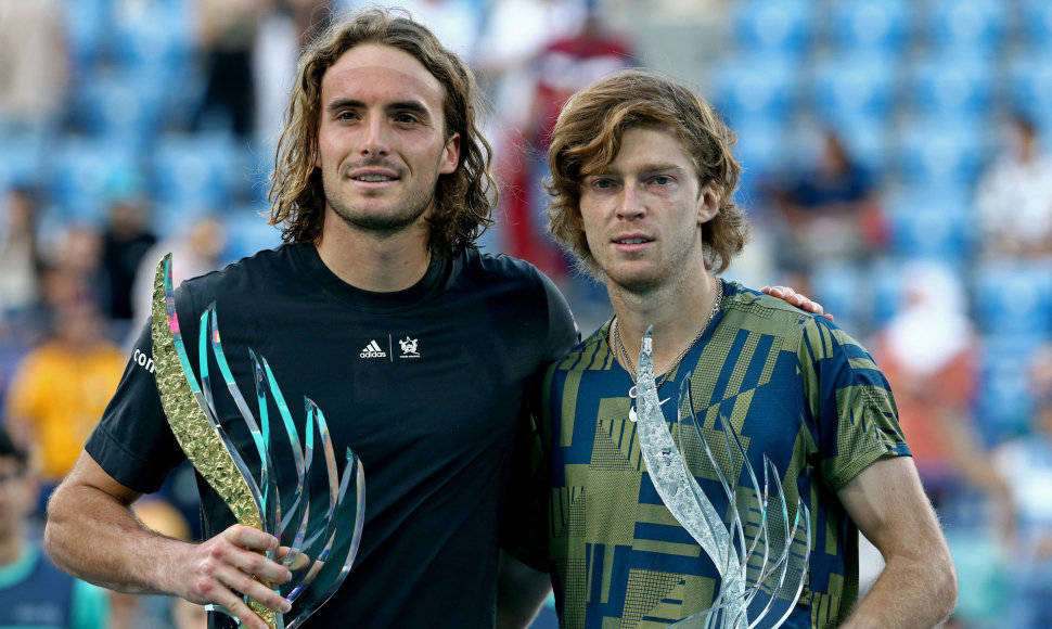 Stefanos Tsitsipas ir Andrejus Rubliovas