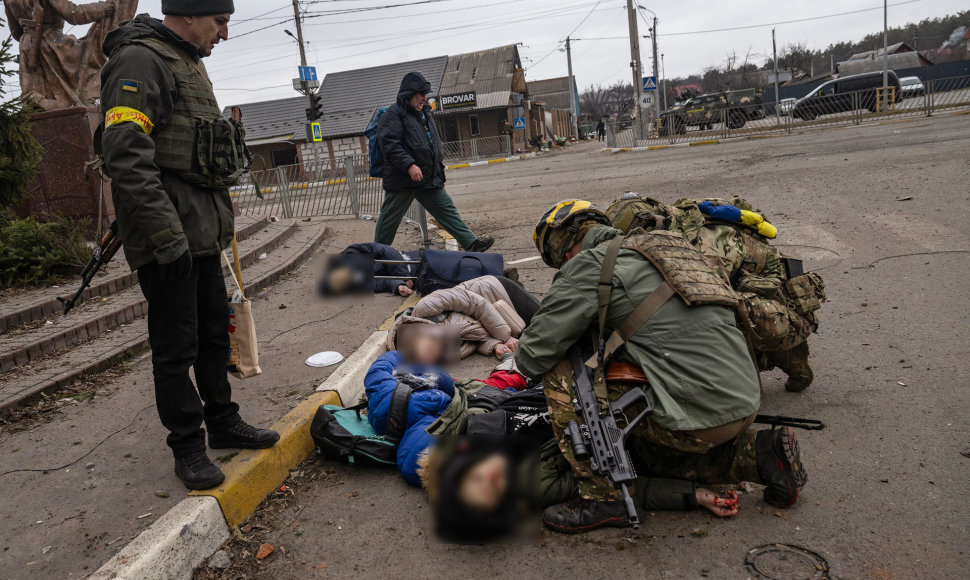 Per evakuaciją rusų pajėgos apšaudė bėgančius civilius