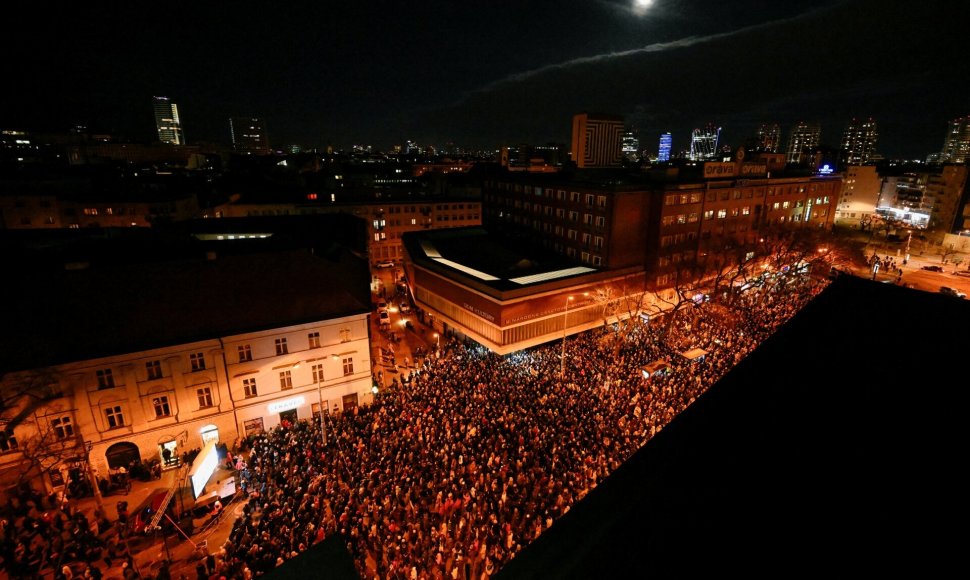 Protestai Slovakijoje