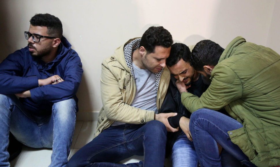 Mirusio palestiniečių žurnalisto artimieji