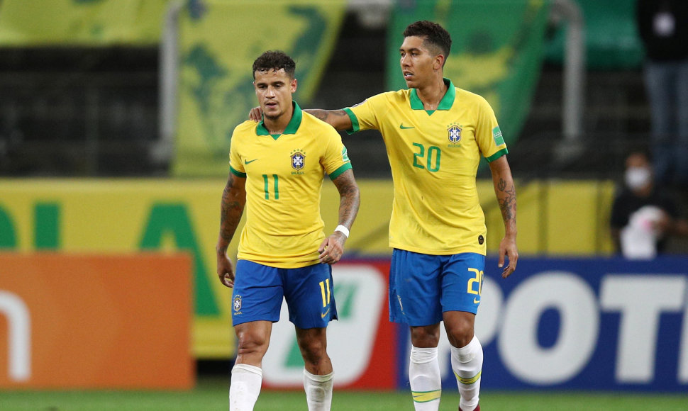 Philippe Coutinho ir Roberto Firmino