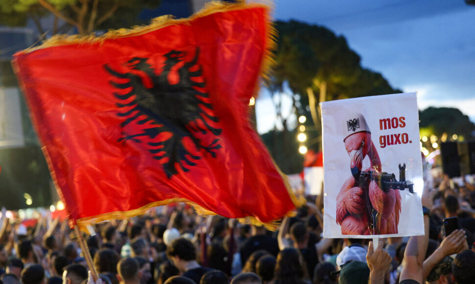Protestas Albanijoje / Florion Goga / REUTERS