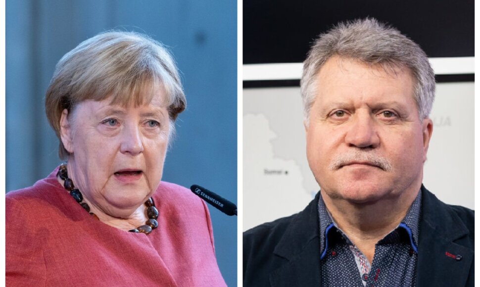Agnela Merkel ir J.V.Žukas