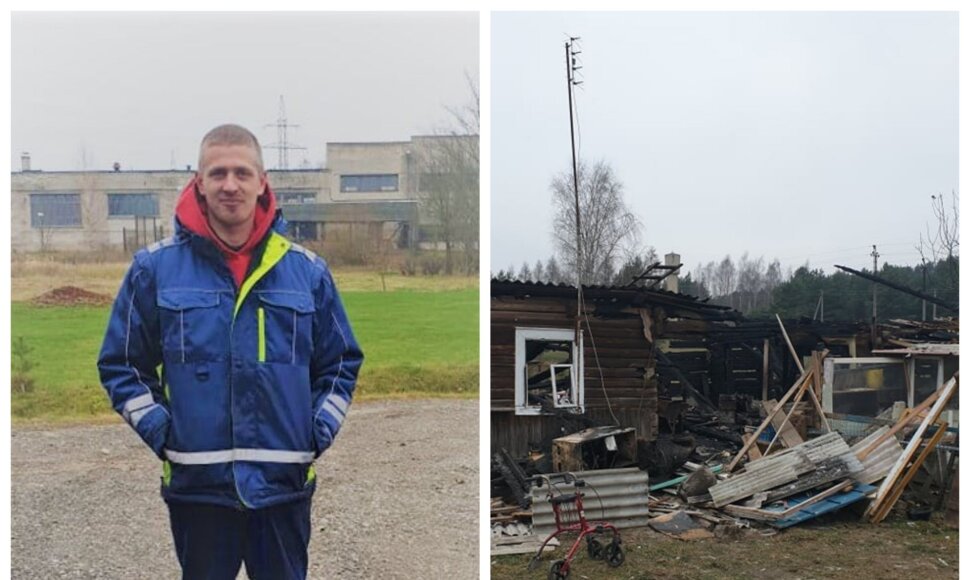 Andrius Vyšniauskas ir gaisro padariniai