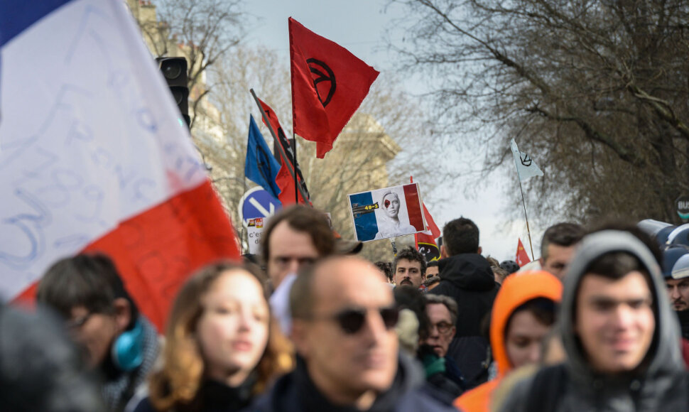 Protestas prieš pensijų reformą Prancūzijoje