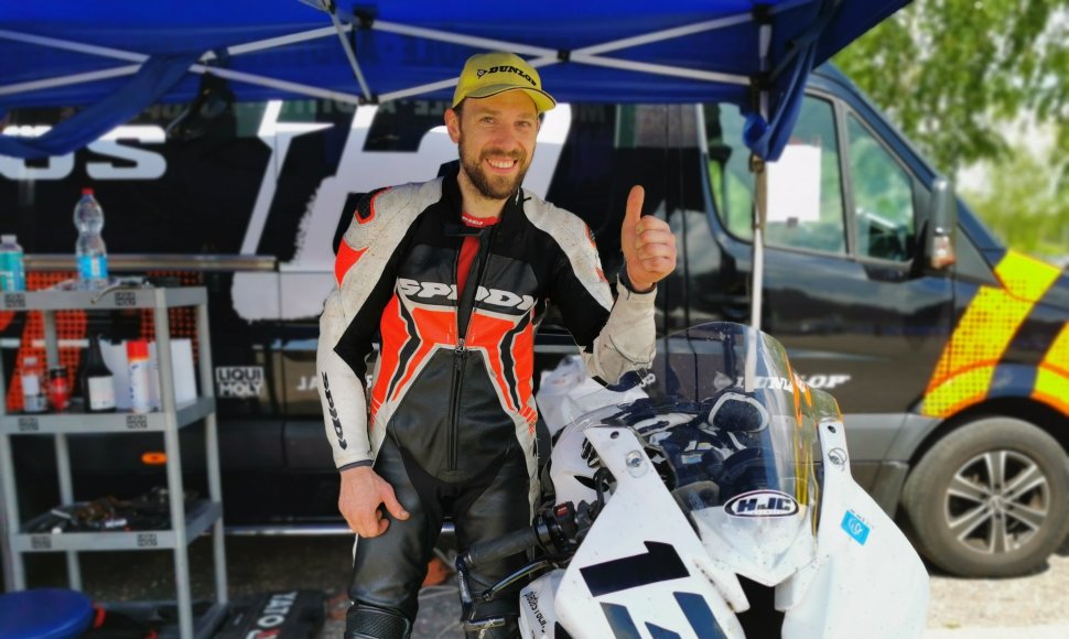 Šarūnas Pladas, Lietuvos motociklų plento žiedo čempionato pirmasis etapas Kačerginėje