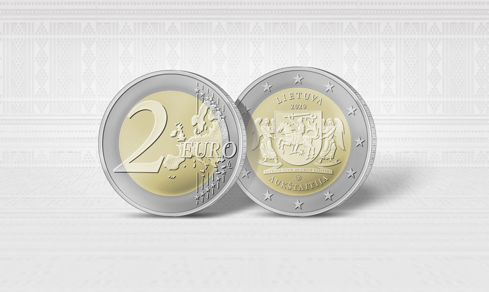 Aukštaitijai skirta 2 eurų moneta