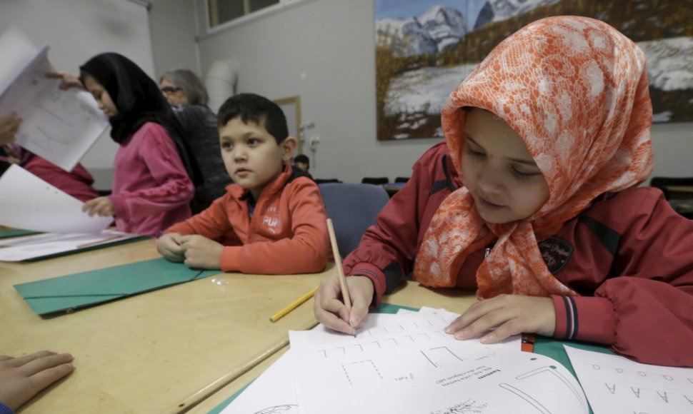 Švedijos slidinėjimo poilsiavietė priėmė pabėgėlius iš Sirijos