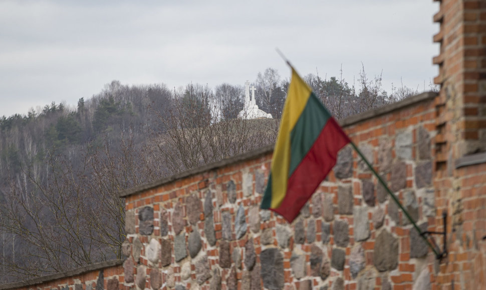 Vilniaus senamiestis Verbų sekmadienio rytą