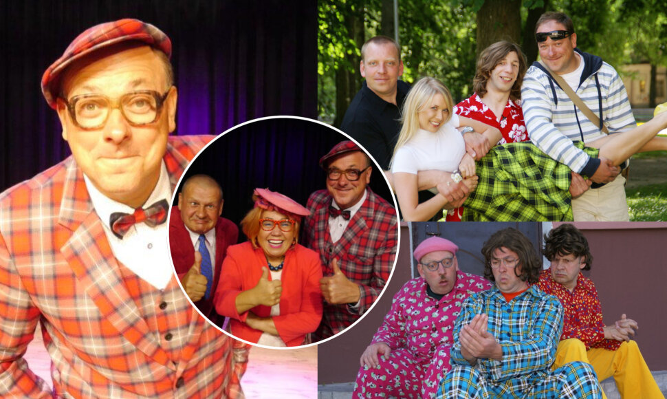 Giedrius Viduolis-Tata su kolegomis i&scaron; humoro grupės &bdquo;Ambrozija&ldquo;