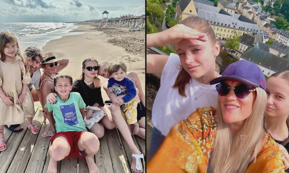 Kristina Strolienė su šeima