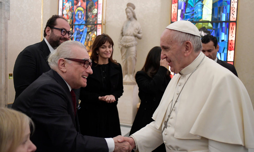 Martino Scorsese ir popiežiaus Pranciškaus susitikimas