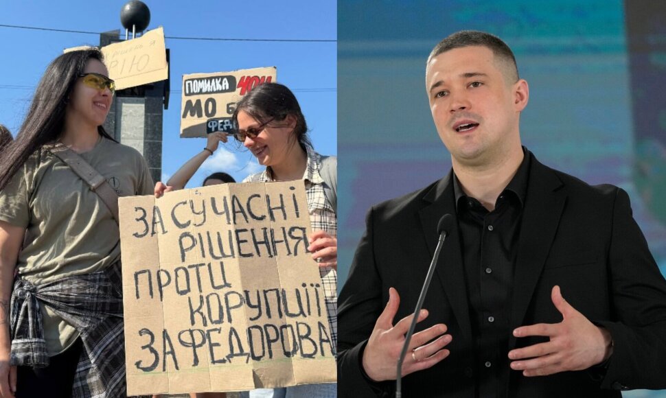 Ukrainoje kilo protestai dėl gynybos ministro Mychailos Fedorovo atleidimo