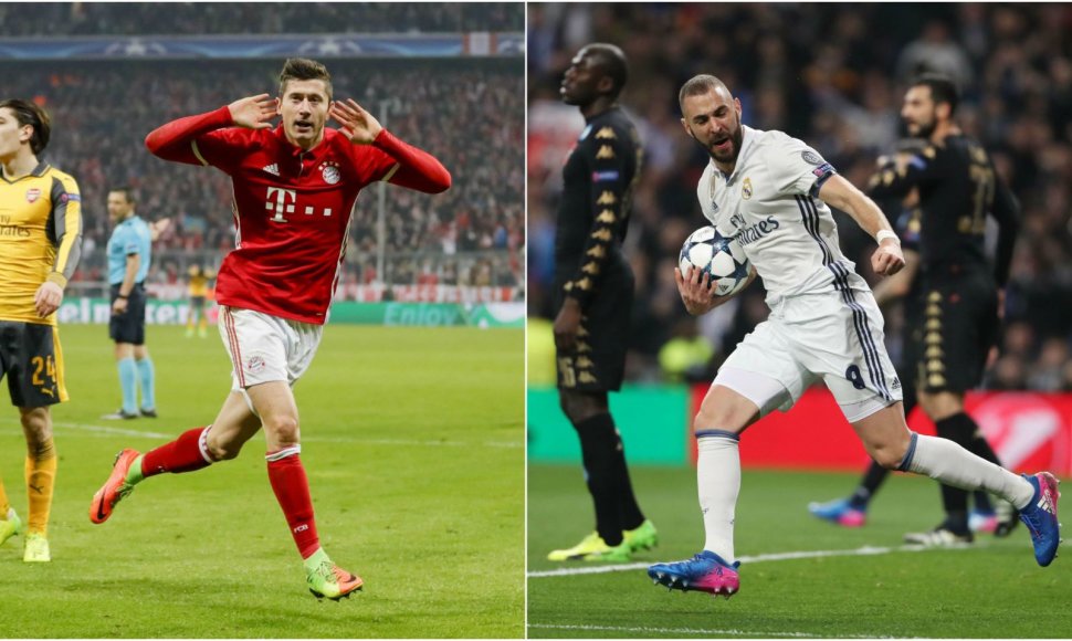 Robertas Lewandowskis ir Karimas Benzema