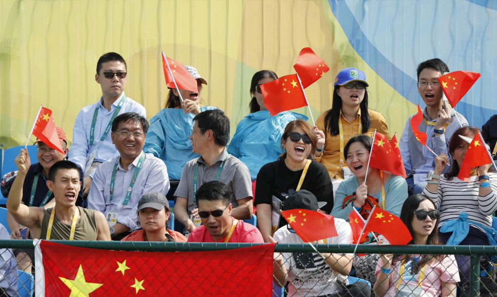 Kinijos sirgaliai olimpiniame teniso turnyre