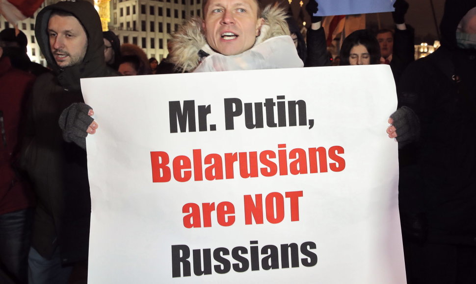 Protestas prieš Baltarusijos integraciją į Rusiją 2019 metais Minske