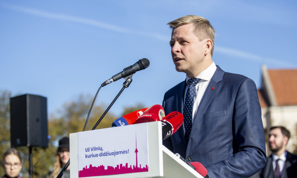 Remigijus Šimašius pristatė savo sprendimą antrą kartą kandidatuoti į Vilniaus mero postą