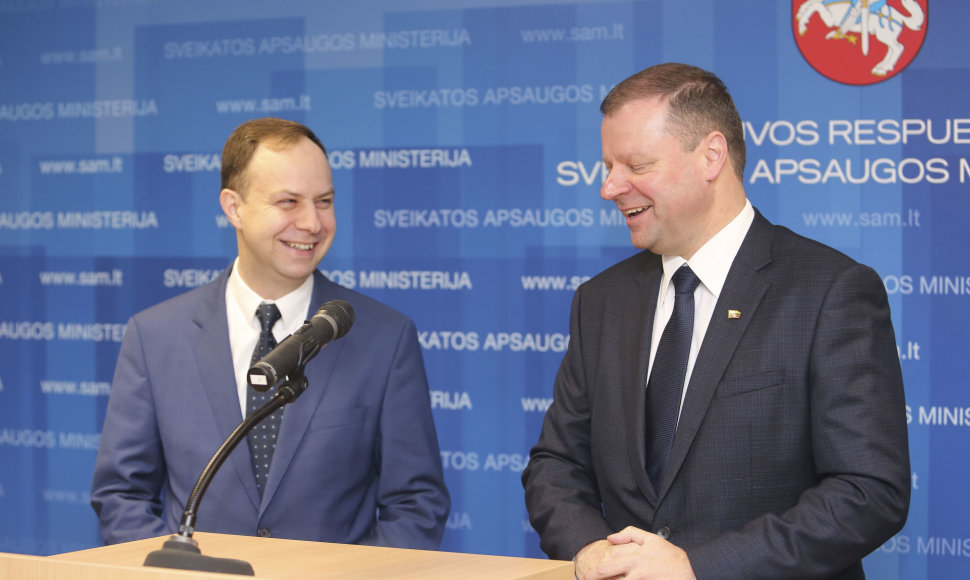 Aurelijus Veryga ir Saulius Skvernelis