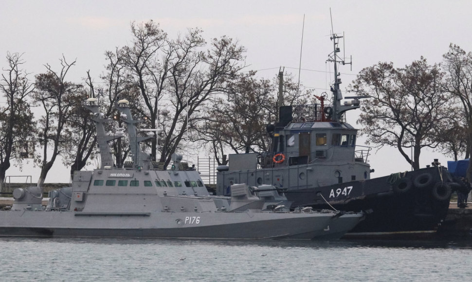 Perimti Ukrainos laivai Kerčės uoste