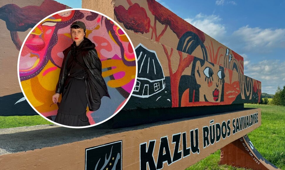 Menininkė Aglaja Ray atnaujino Kazlų Rūdos savivaldybės ženklą