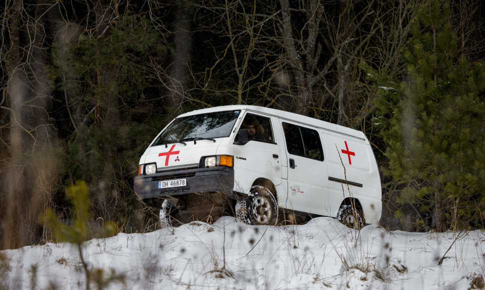 Darbui Ukrainoje paruoštas GMP automobilis