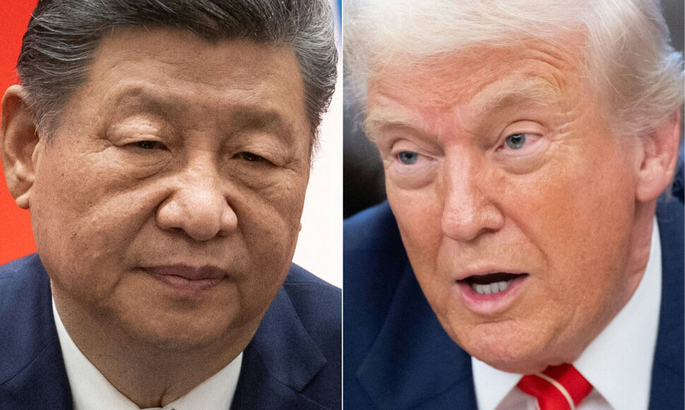 Xi Jinpingas ir Donaldas Trumpas / JESSICA LEE SAUL LOEB / AFP