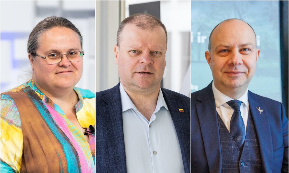 Agnė Širinskienė, Saulius Skvernelis ir Aurelijus Veryga