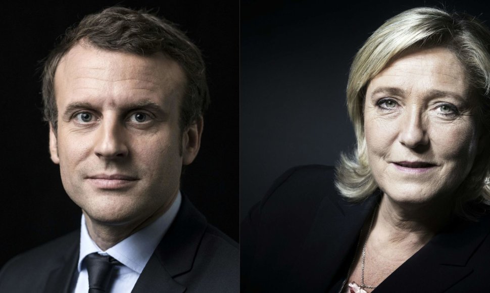 E.Macronas ir M.Le Pen
