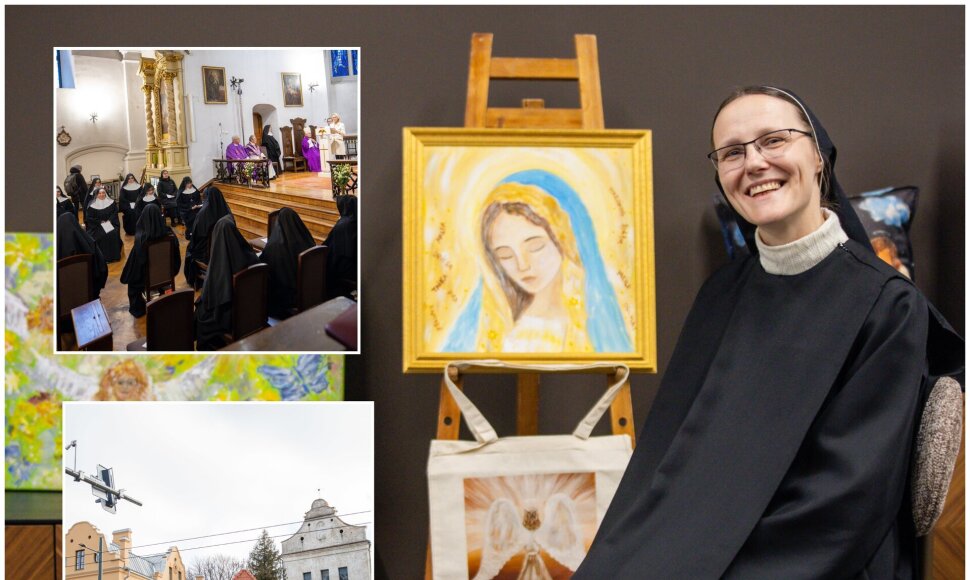 Benediktinių vienuolynas su šv. Mikalojaus bažnyčia / sesuo Justina Gruodytė ir jos paveikslai