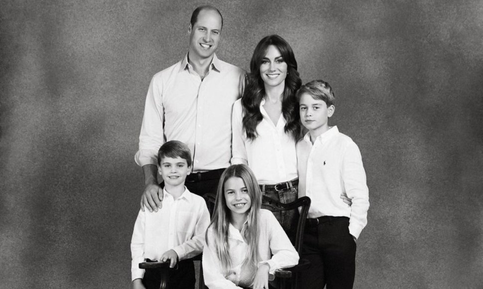 Velso princas Williamas ir princesė Catherine su vaikais