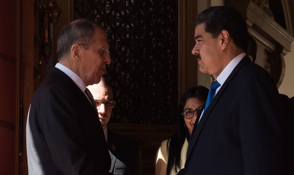 Sergejus Lavrovas ir Nicolasas Maduro