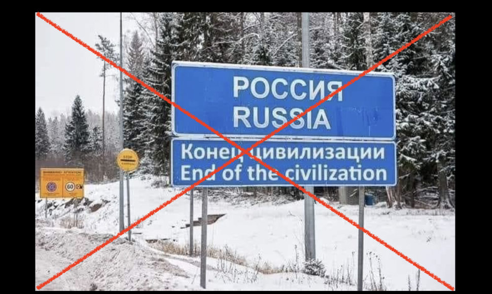 Kadras su civilizacijos pabaigą Rusijoje rodančiu ženklu sulaukė didelio dėmesio