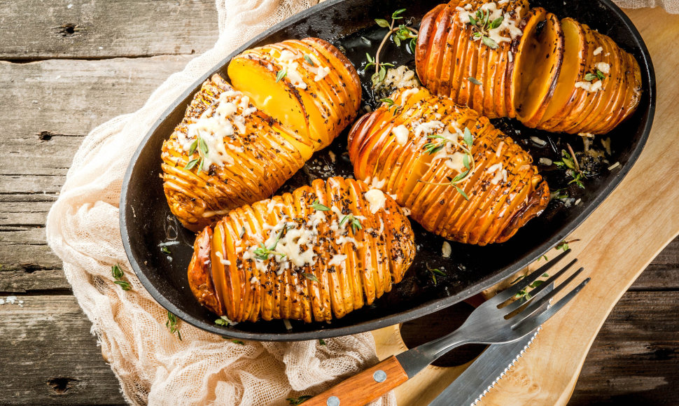 Hasselback Potatoes – švediškos bulvės