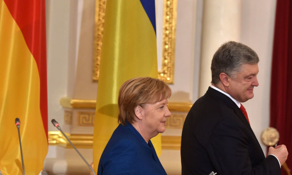 Angela Merkel, Petro Porošenka