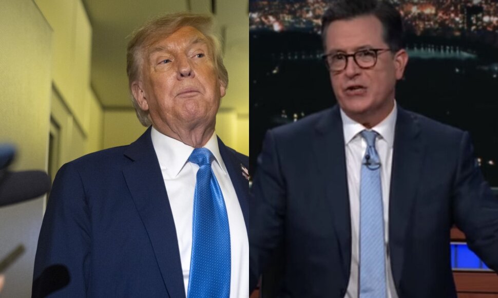 Donaldas Trumpas ir Steve'as Colbert'as