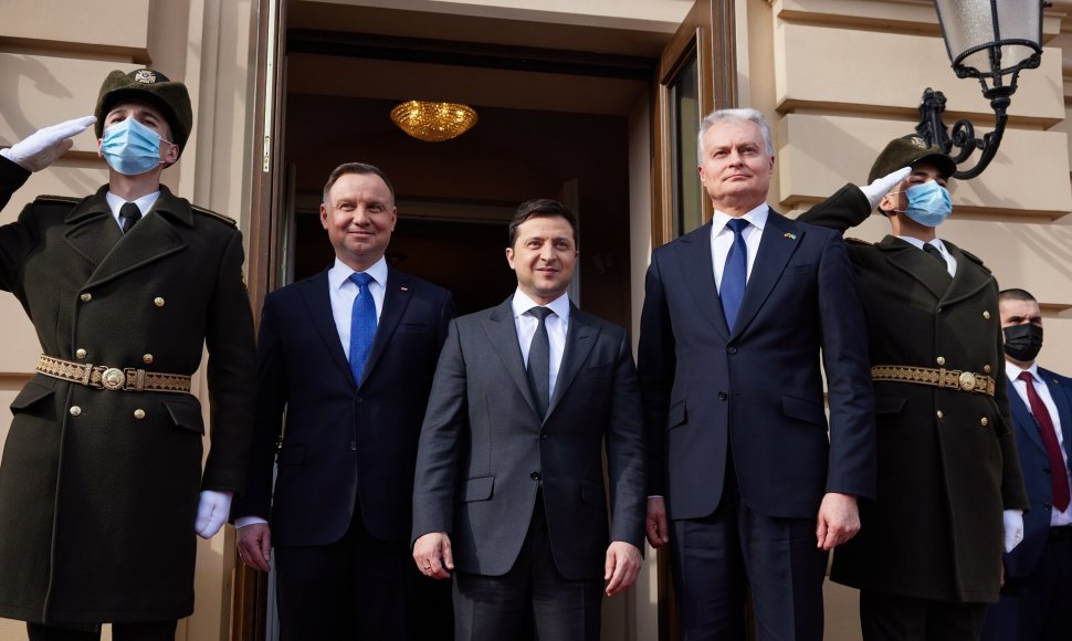 Lietuvos ir Lenkijos prezidentai lankosi Kijeve