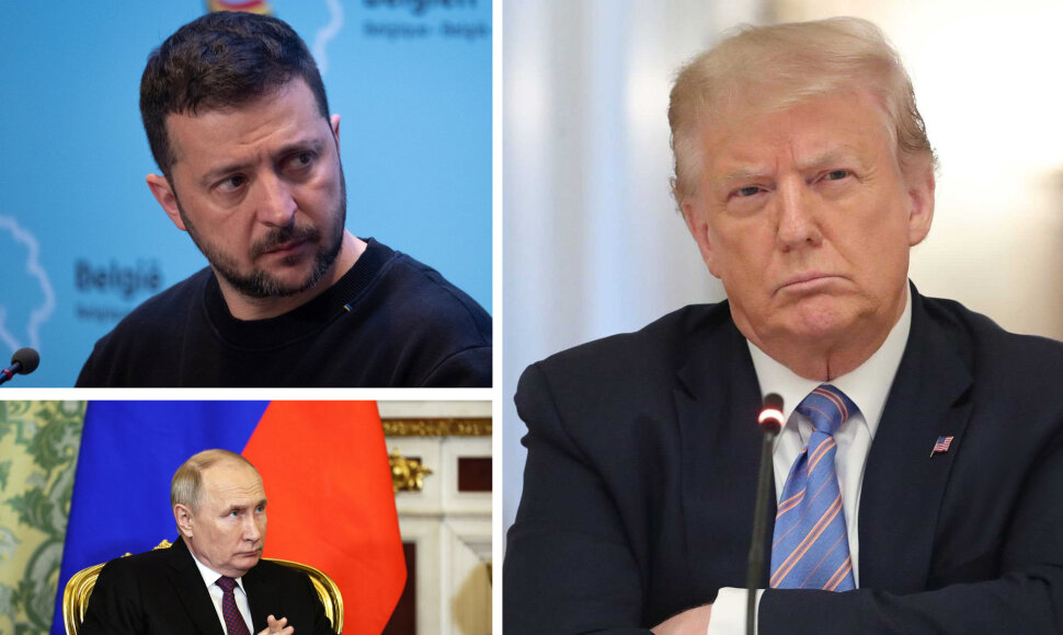 Volodymyras Zelenskis, Vladimiras Putinas, Donaldas Trumpas