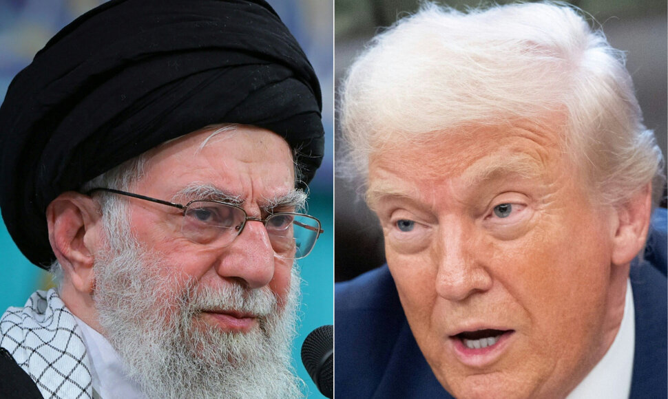 Ali Khamenei ir Donaldas Trumpas / - SAUL LOEB / AFP