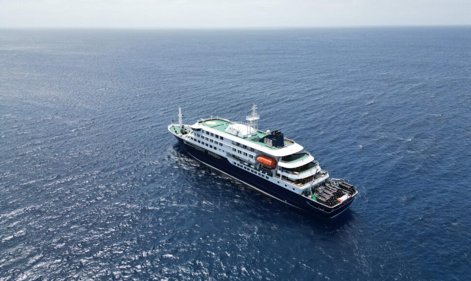 Kruizinis laivas „MV Hondius“ / AFP