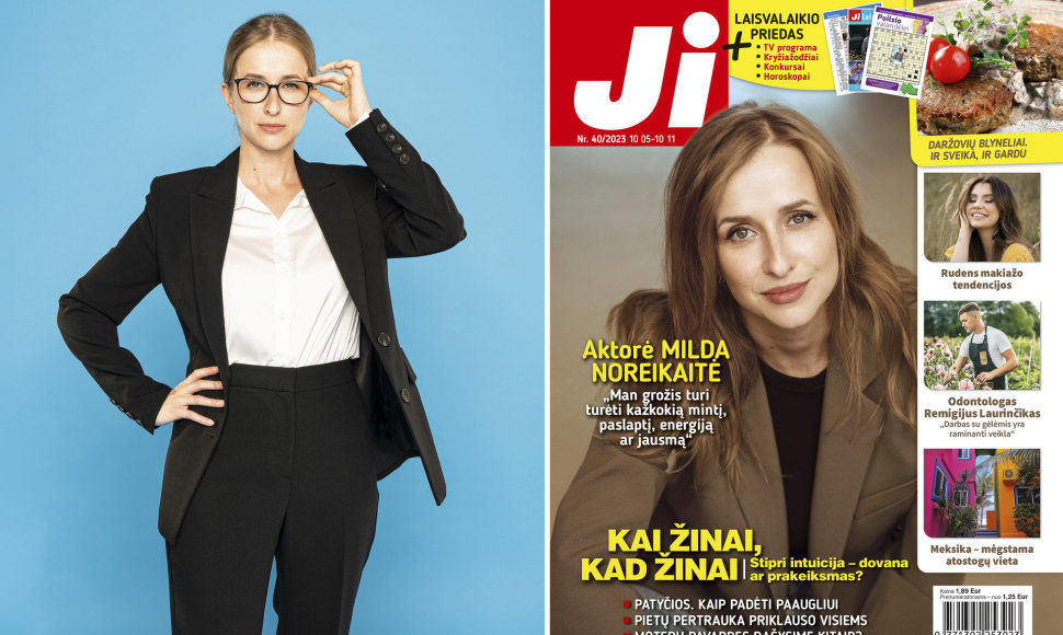 Milda Noreikaitė ir žurnalo JI Nr.40 / Tomo Juškaičio ir @menininkesandra nuotr.