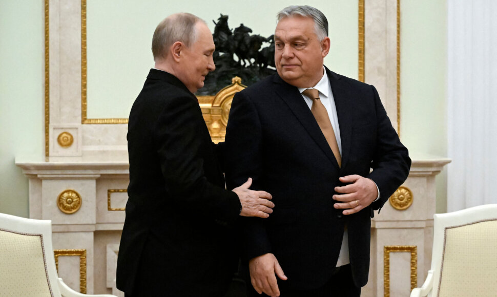 Vladimiras Putinas, Viktoras Orbanas / AFP