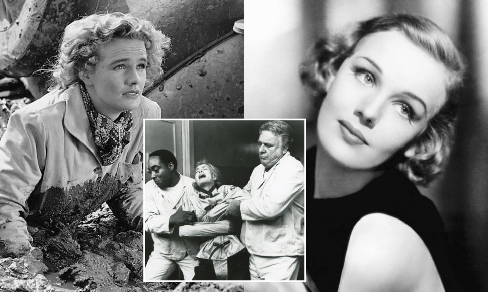 Frances Farmer ir kadras iš filmo „Frances“