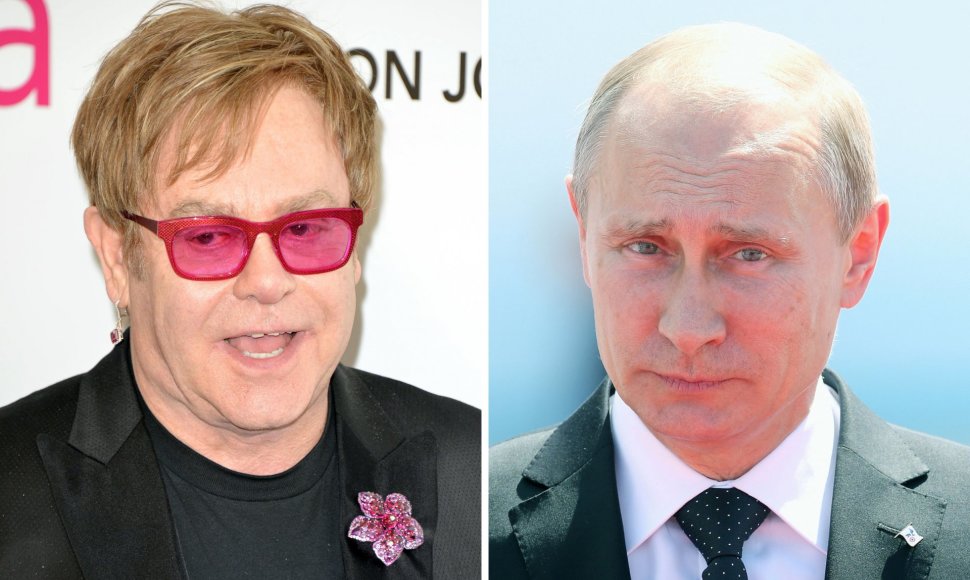 Eltonas Johnas ir Vladimiras Putinas