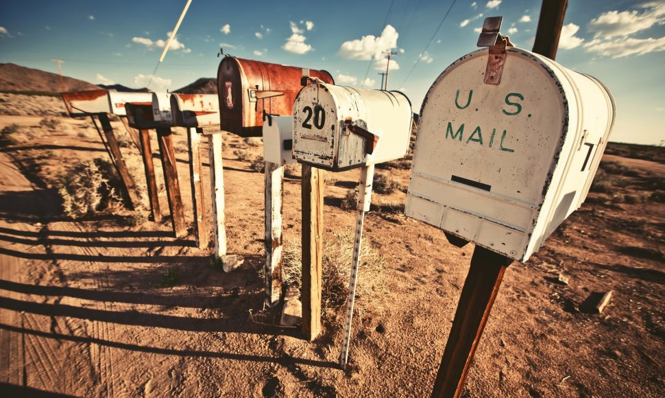 Senos pašto dėžutės Jungtinėse Valstijose